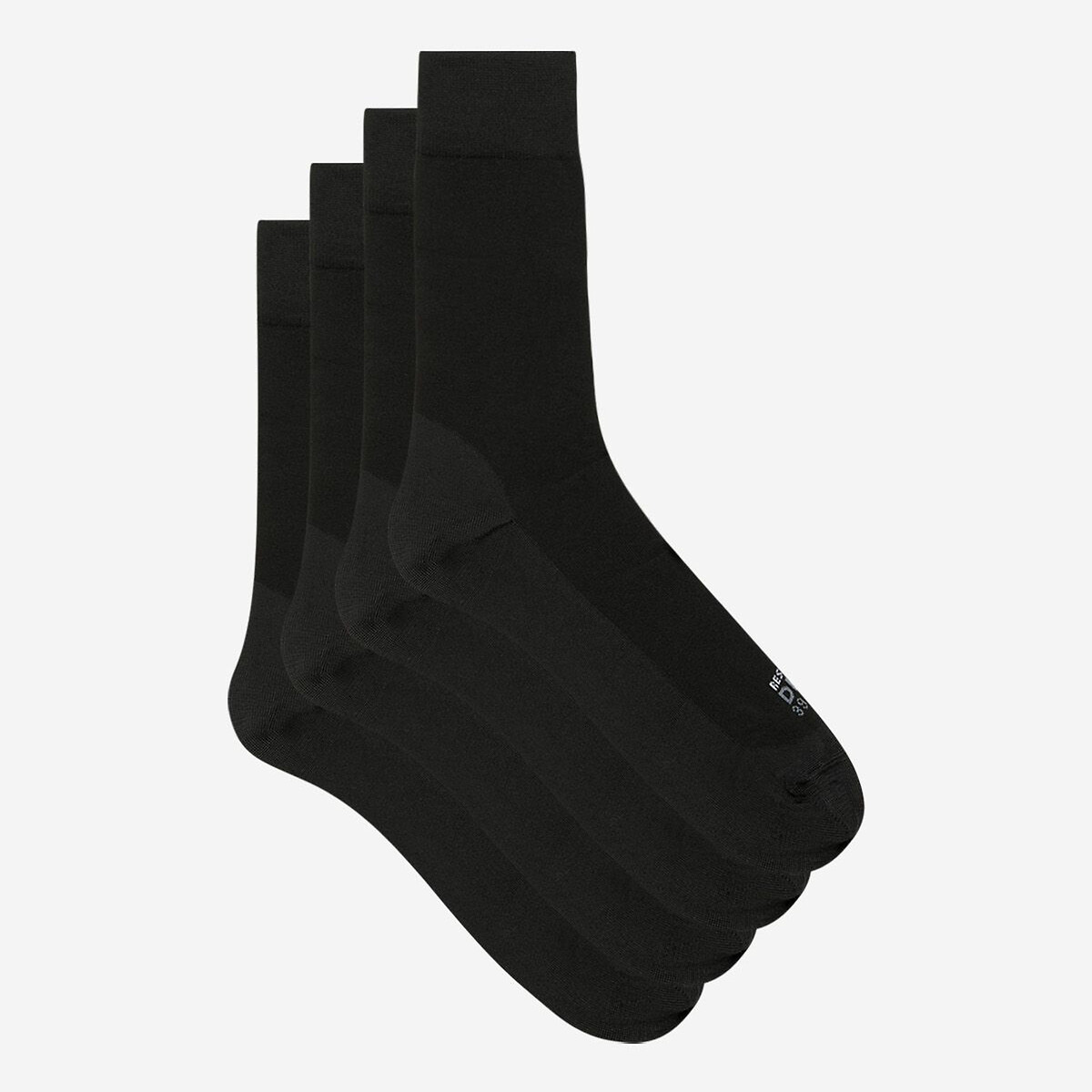 Set van 2 paar ULTRA RESIST sokken zwart + zwart, DIM