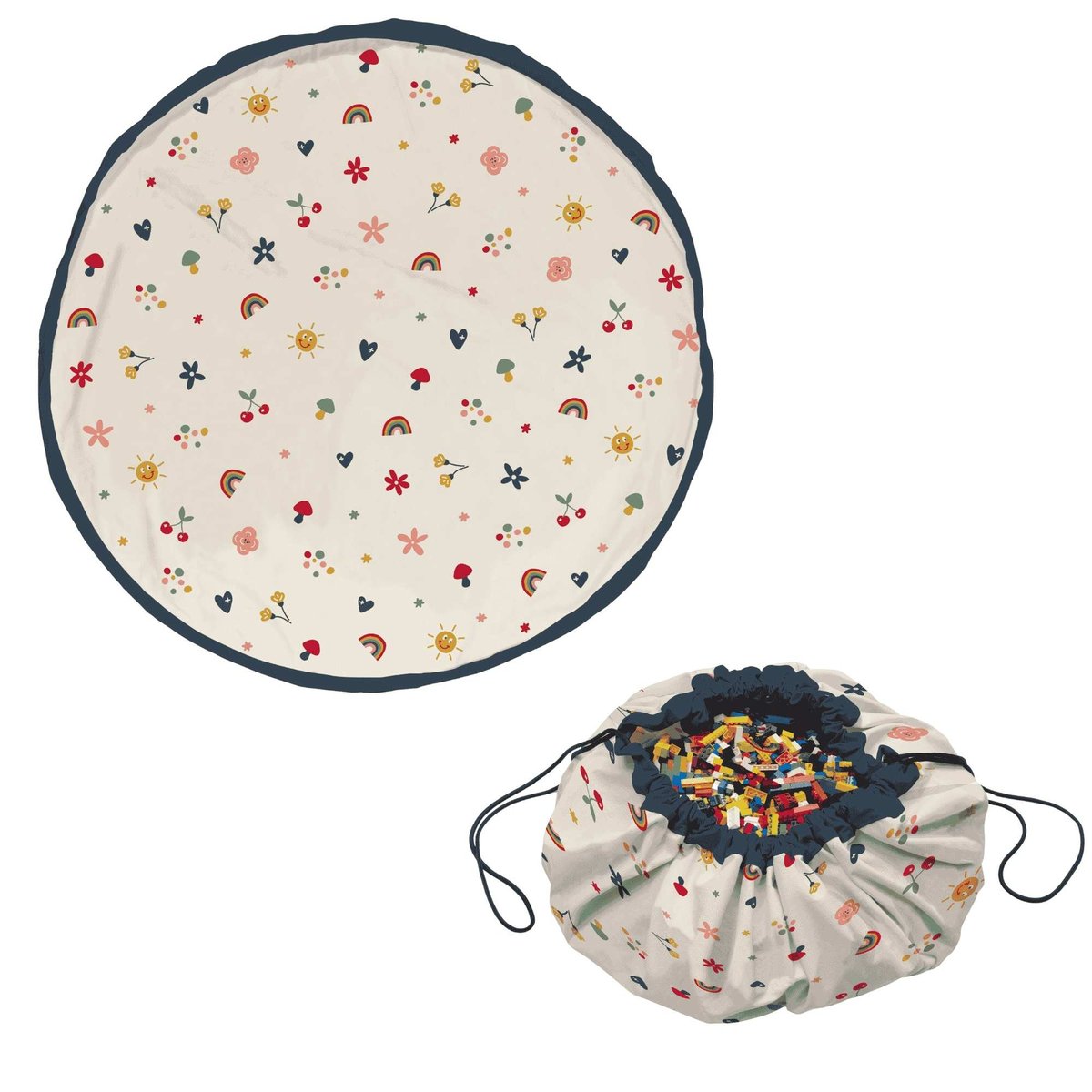 play&go - tapis de jeu & sac à jouets - funny days multicolor, PLAY ET GO