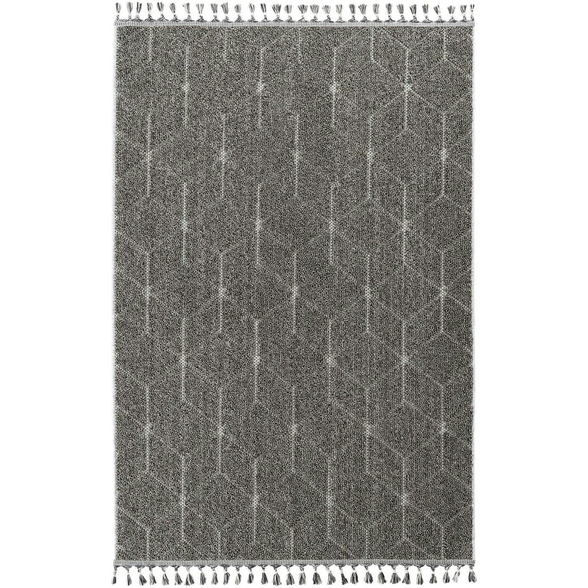 Tapis décoratif à motifs 120x180 ISTANBUL gris (cubes), PIER IMPORT