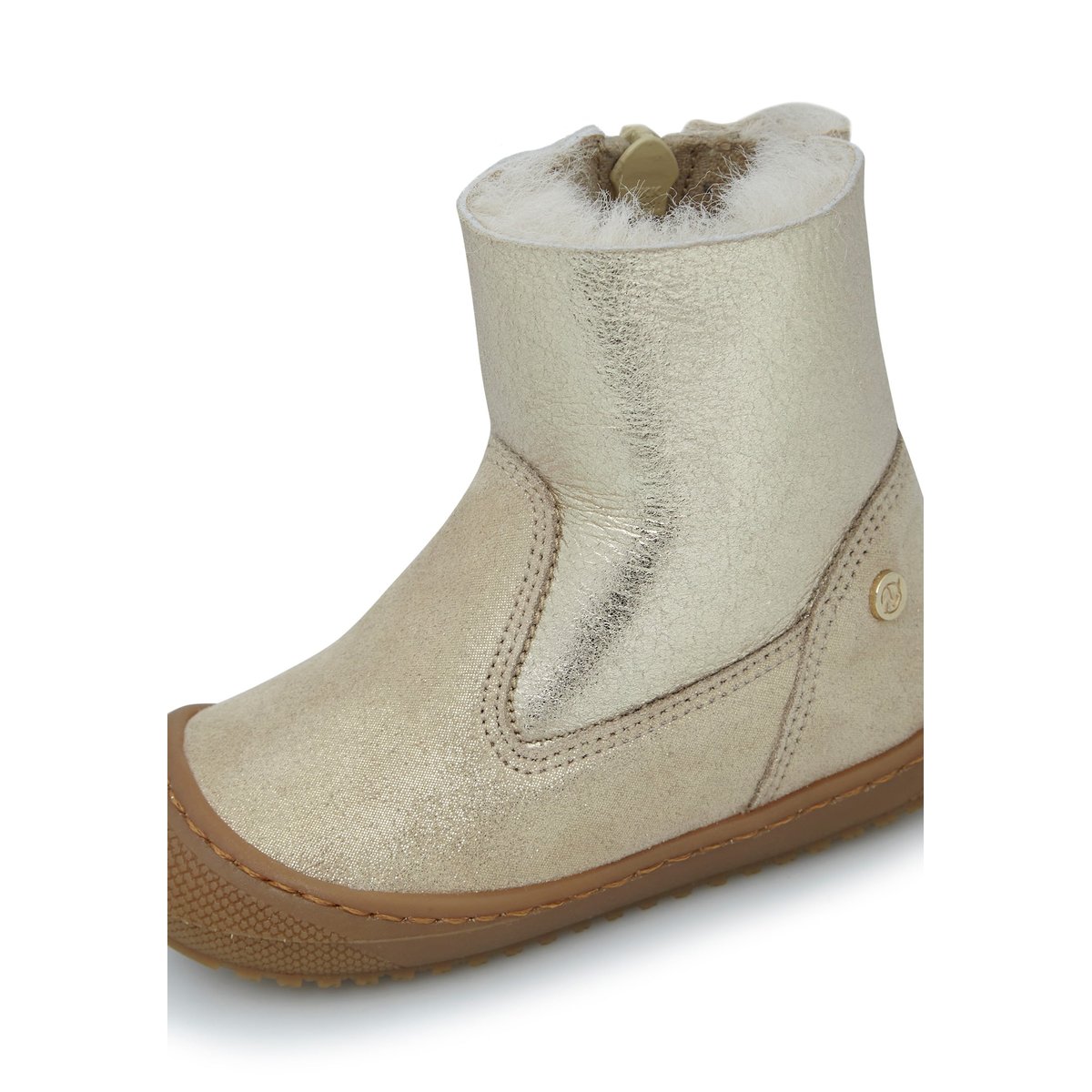 Bottines doublées de laine COZY HUG platine-, NATURINO