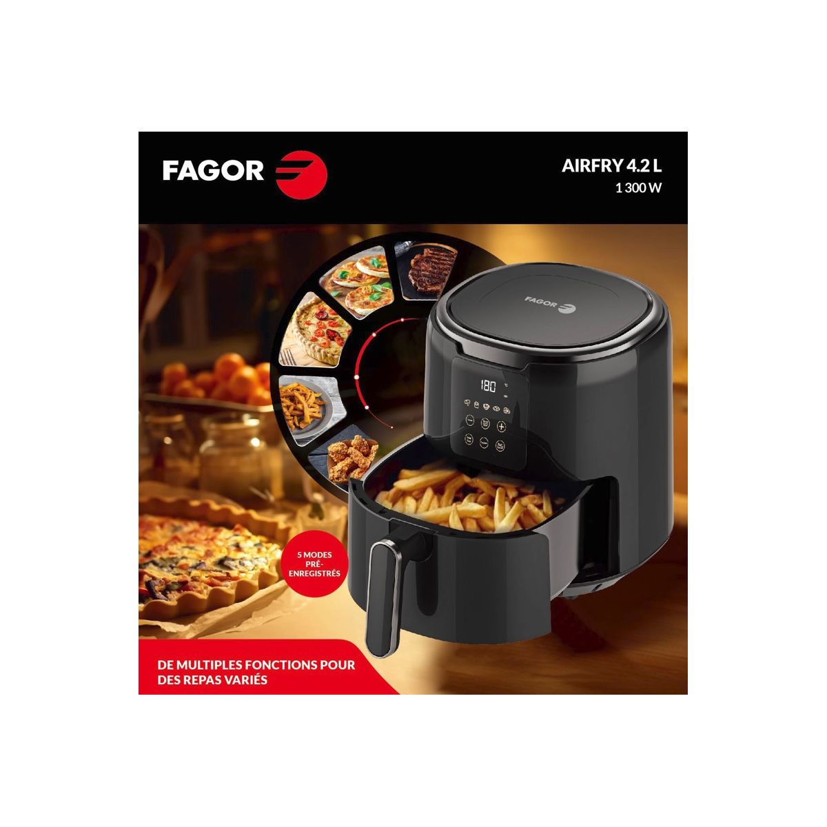 Friteuse sans huile FG4210 4.5L couleur unique, FAGOR