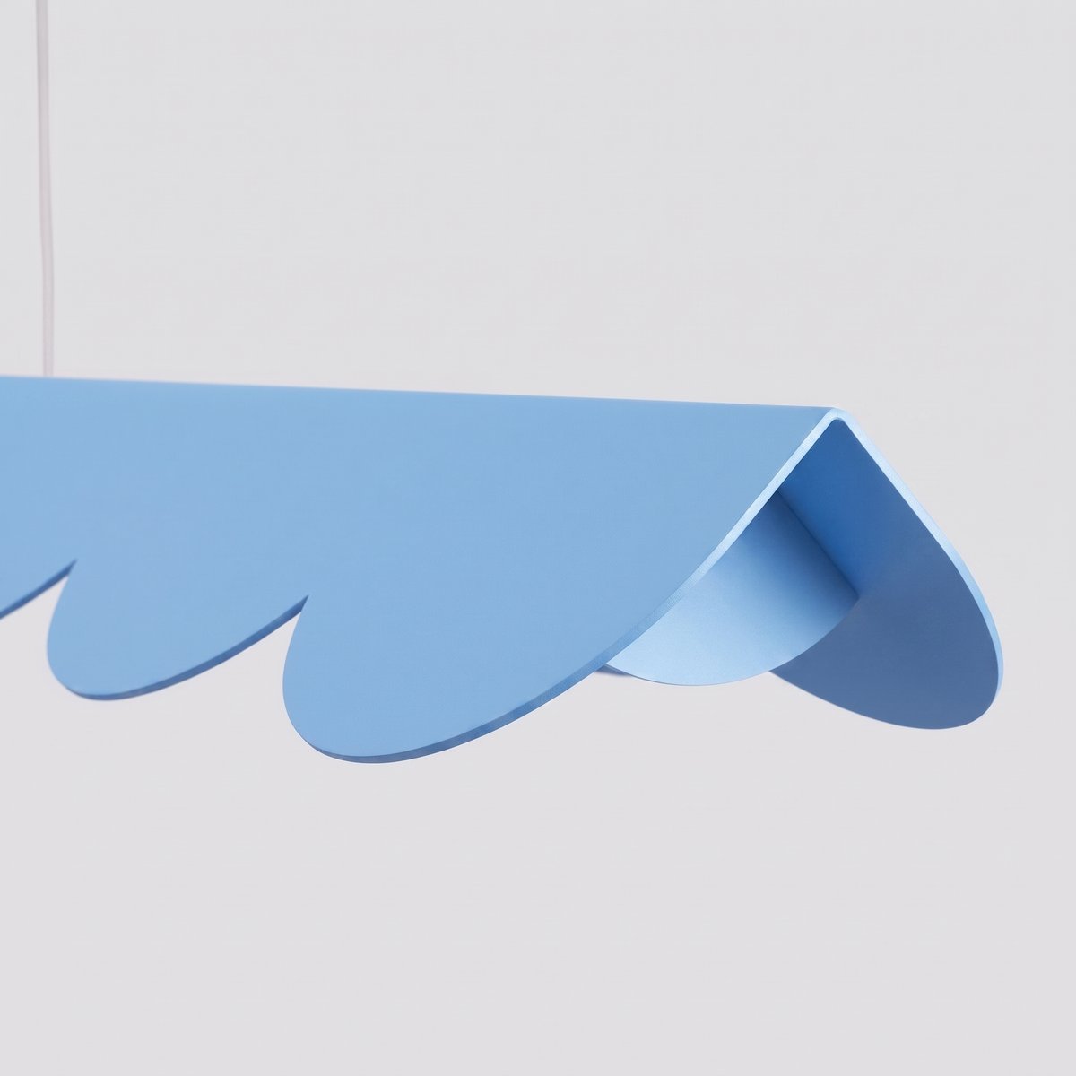 Suspension Aluminium Bleu LED 1 Biscuit bleu, EDEN
