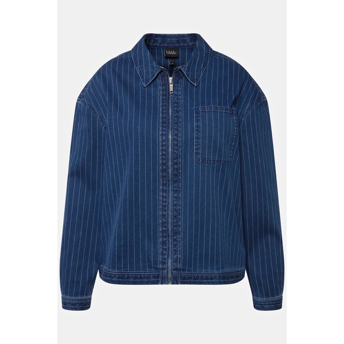 Veste en jean à fines rayures bleu jean, ULLA POPKEN