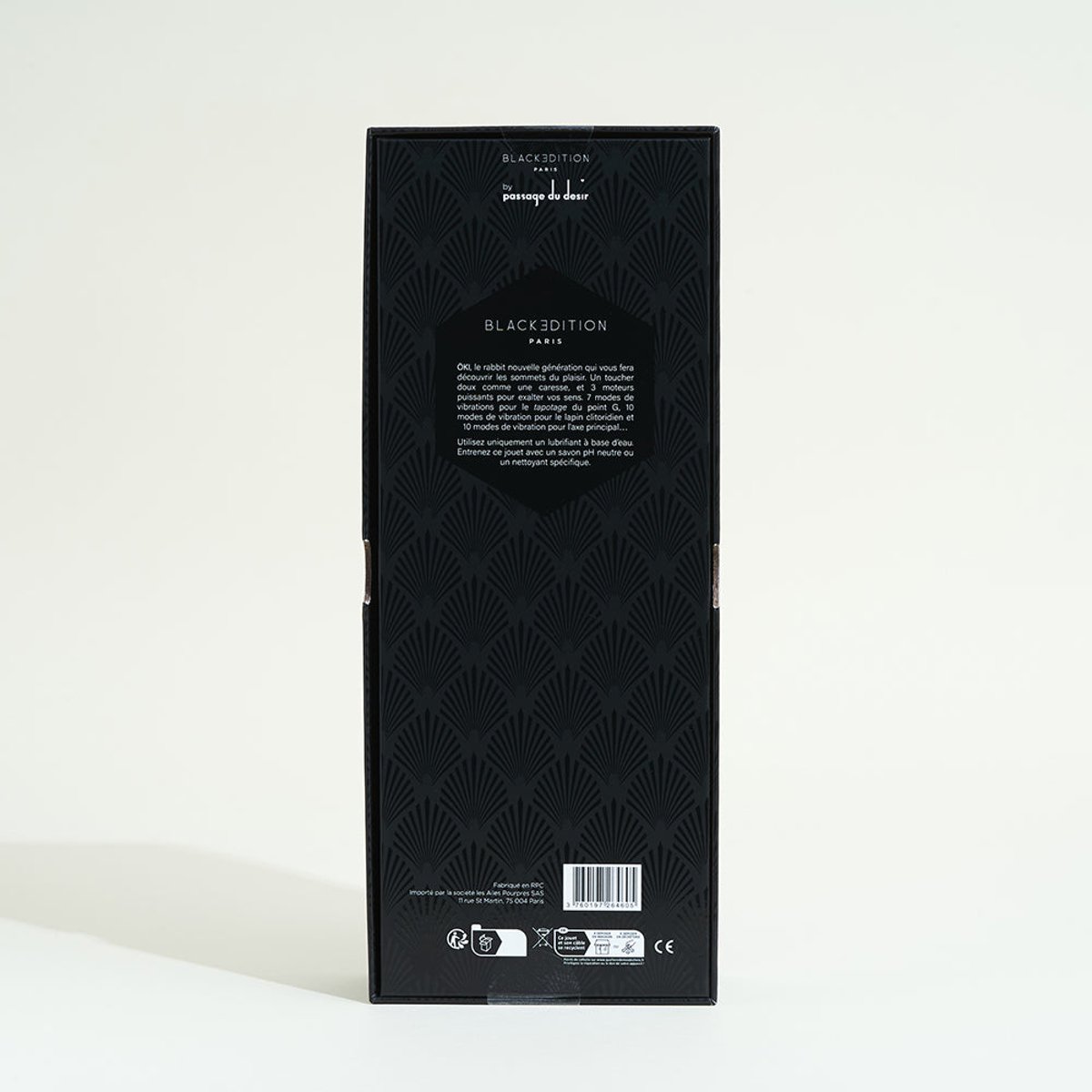 Vibromasseur Rabbit tapoteur ÖKI noir, BLACK EDITION