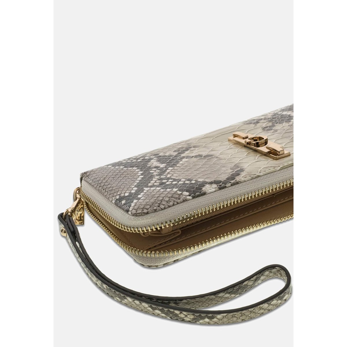 Portefeuille Maxi Yvonne marron multi, GUESS