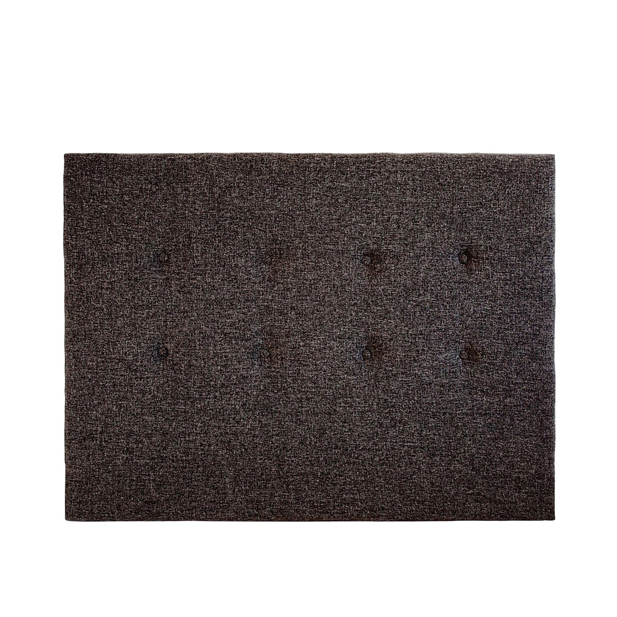 Tête de lit Capitonnée Tissu SISAL noir, BELLECOUR