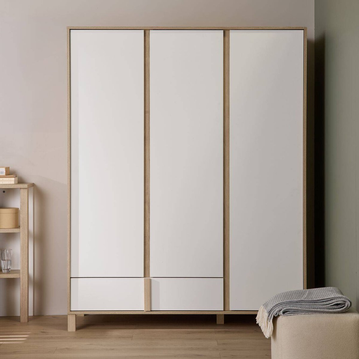 Armoire 3 portes 1 tiroir - GABRIELLE multicolore, CAMIF