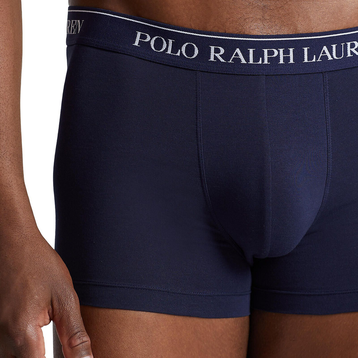 Lote de 5 cuecas boxer clássicas em algodão stretch multicolor, POLO RALPH LAUREN