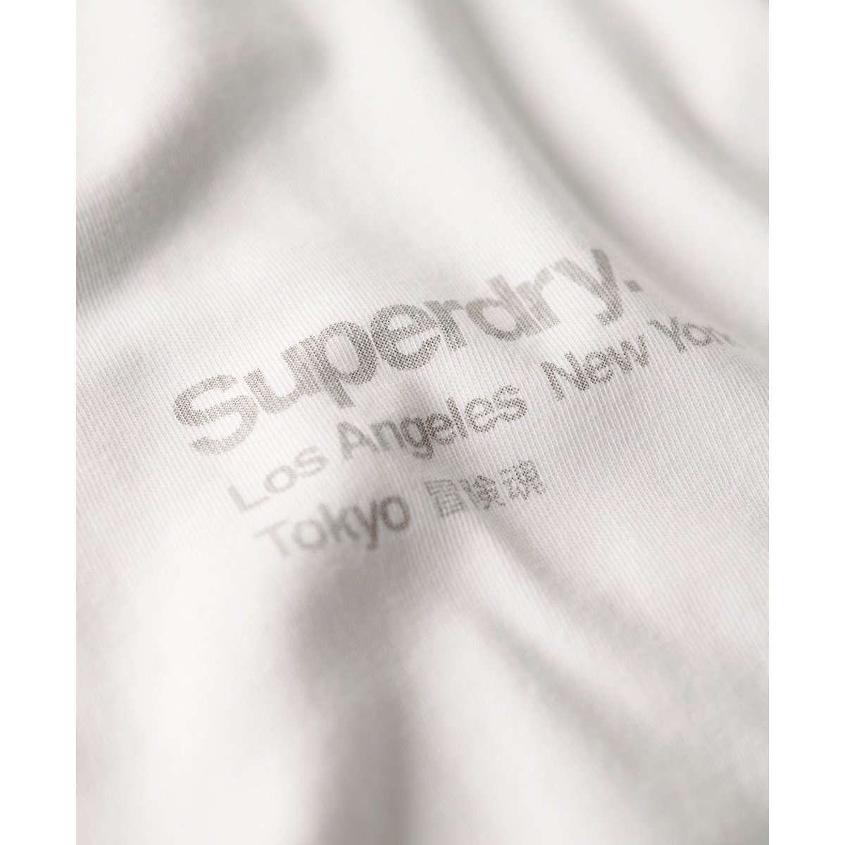 T-shirt ample Core Logo City blanc éclatant, SUPERDRY