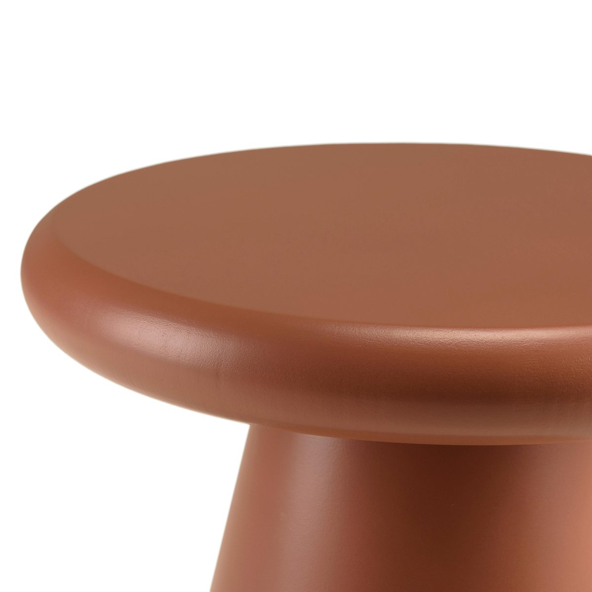 Table d'appoint ronde en bois peint terracotta D40cm CASTILLE terracotta, PIER IMPORT