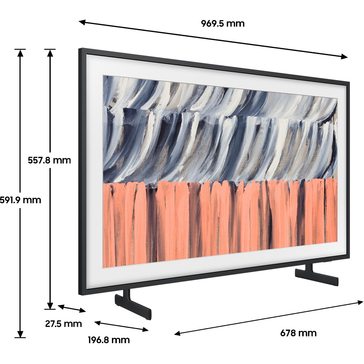 TV QLED The Frame 43LS03HE (2026) 43" (108 cm) 4K Ultra HD - Mode art (effet tableau), Smart TV, anti-reflet couleur unique, SAMSUNG