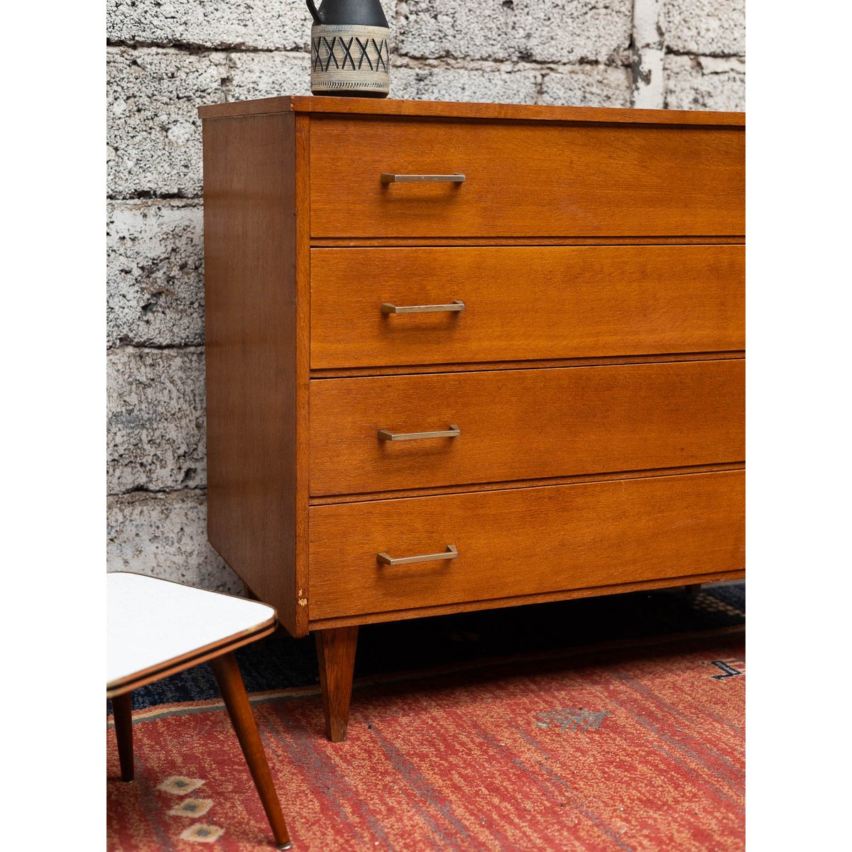 Jolie commode scandinave Olga N°669 - Bon état marron, DEBONGOUT