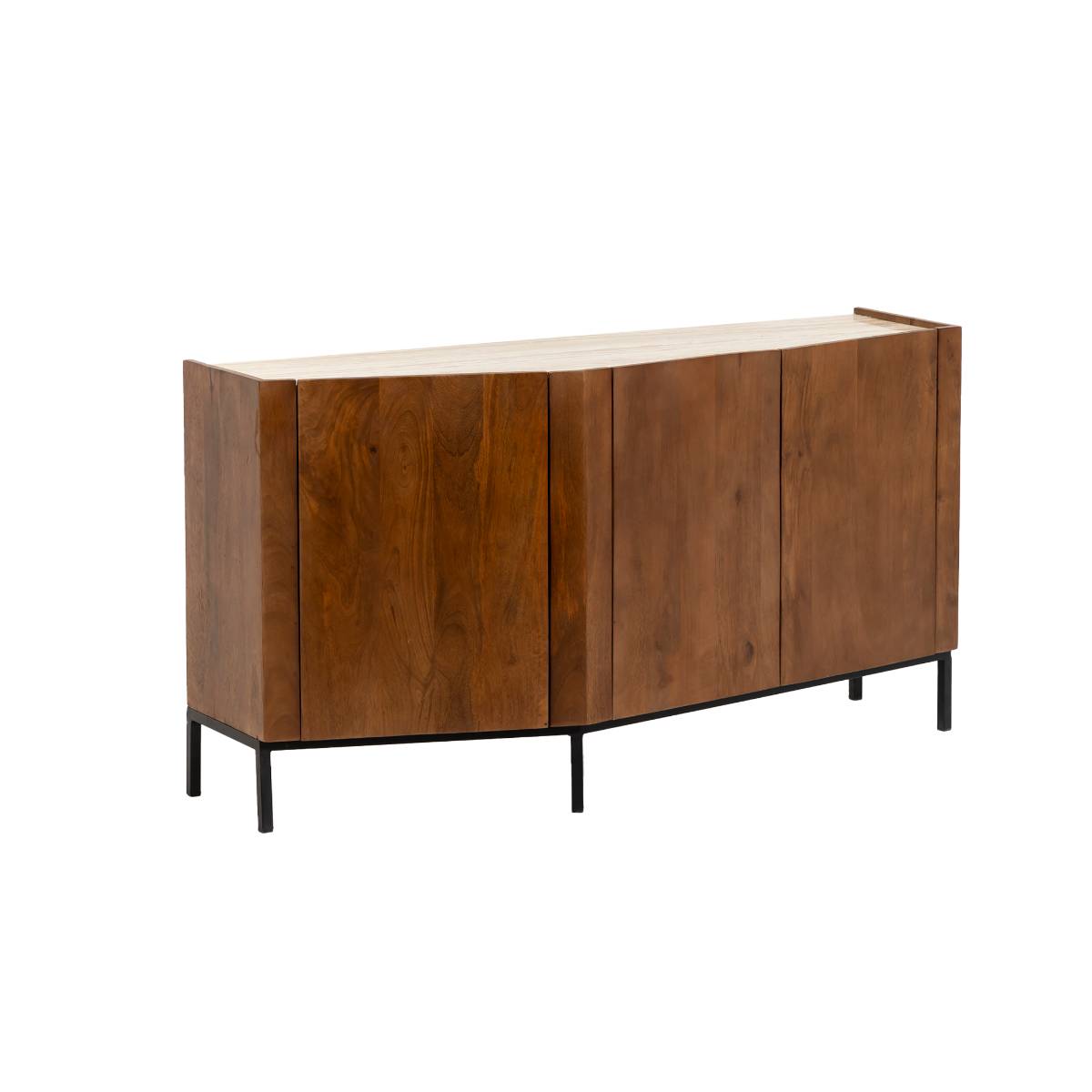 Buffet en bois de manguier AZURE bois foncé, MADE IN MEUBLES 