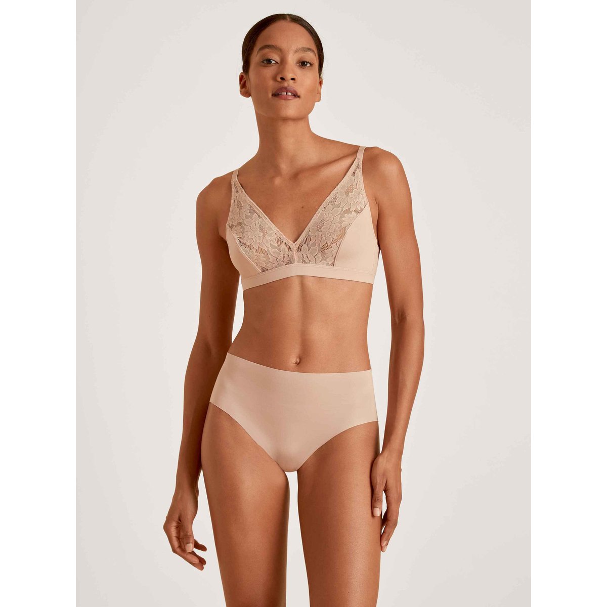 Soutien-gorge soft sans armatures, Cradle to Cradle Certified® Modal NATURAL SKIN LACE rose teint, CALIDA