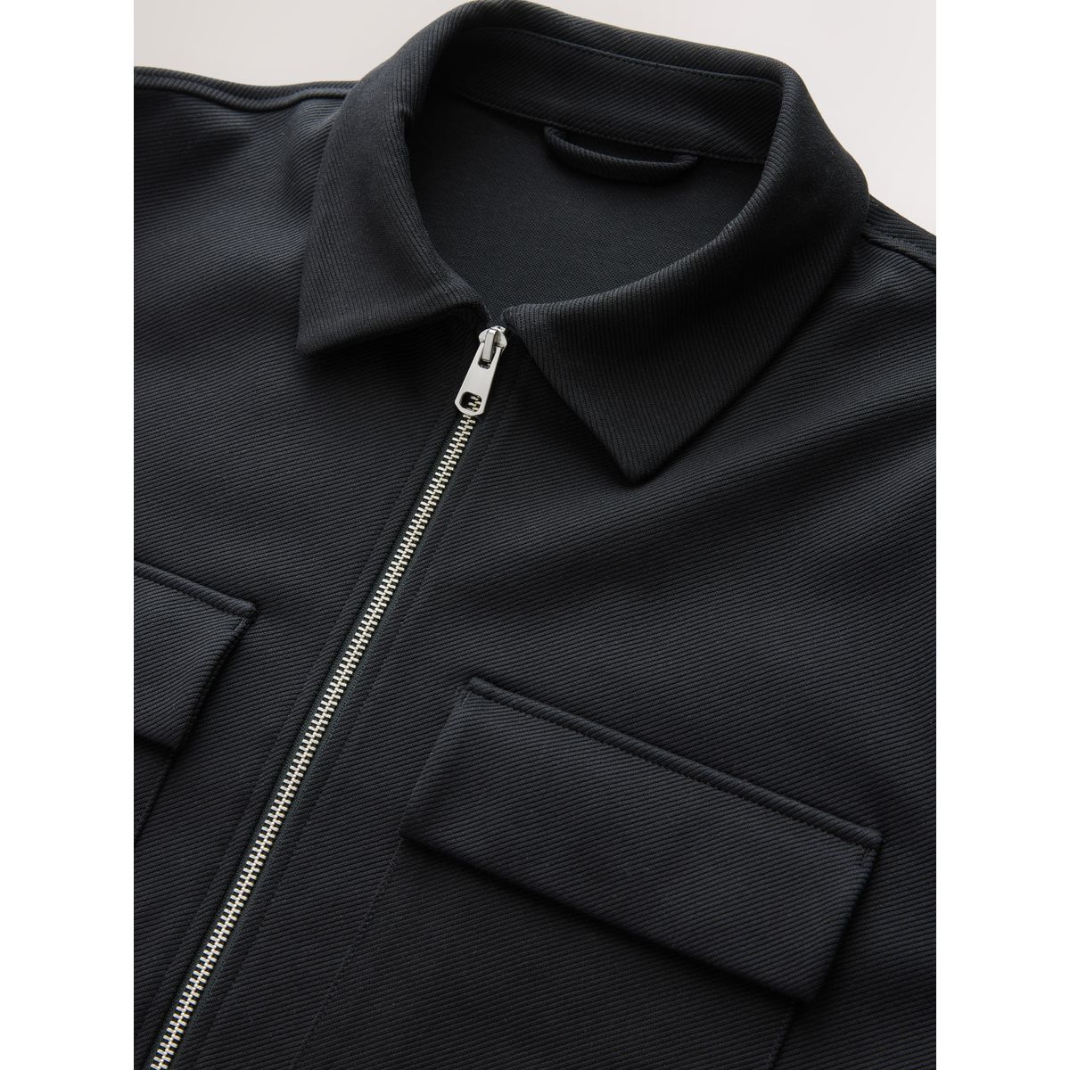 Veste-chemise zippée en jersey n. premium noir, NEXT