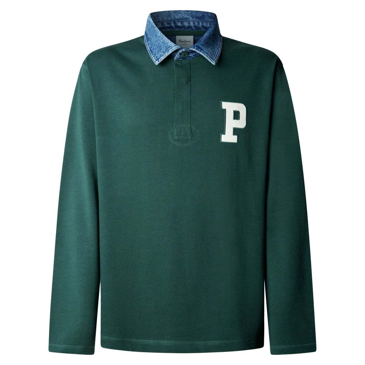 Polo Rugby Manches Longues Coupe Regular richmond green, PEPE JEANS