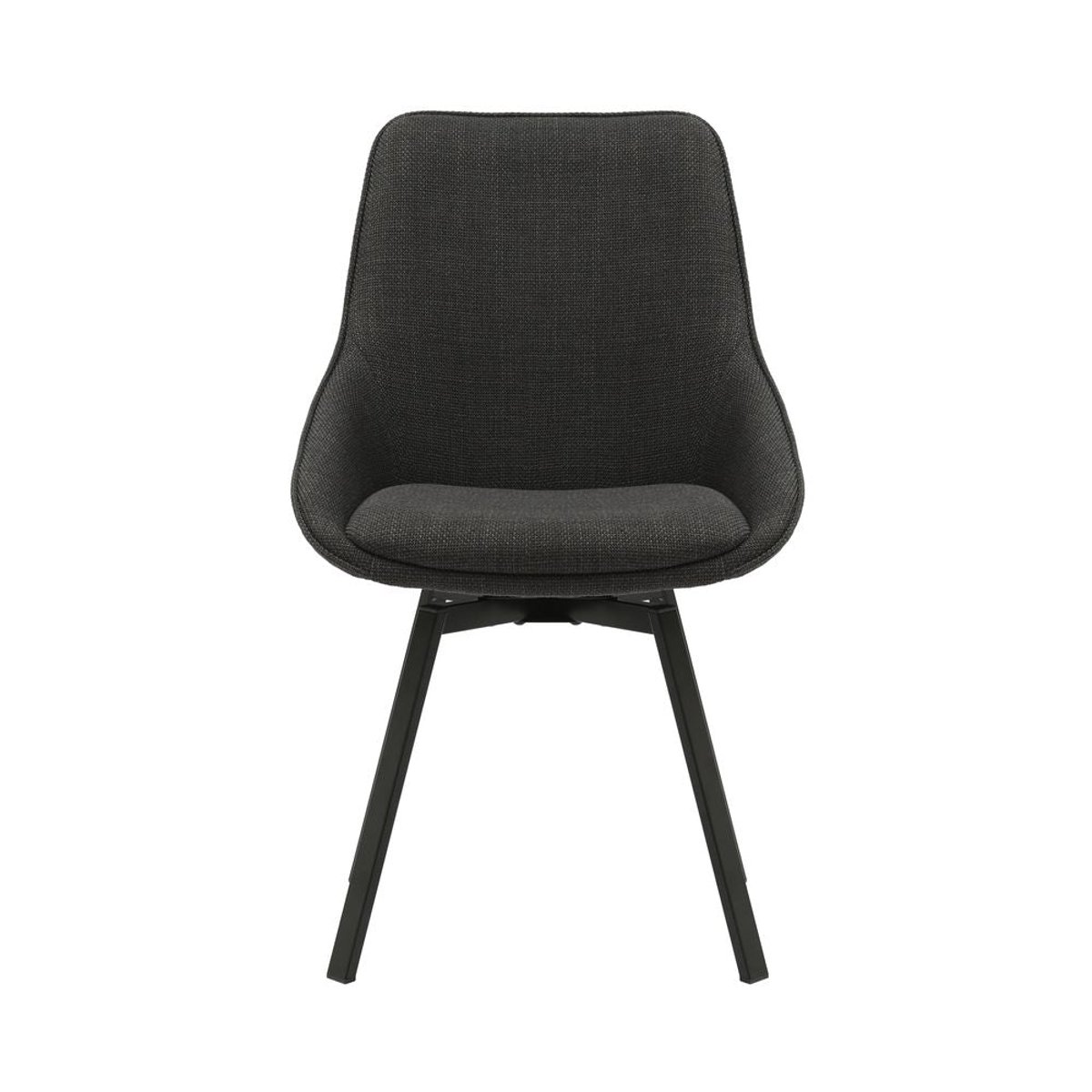 Chaise repas pivotante gris noir, ZAGO
