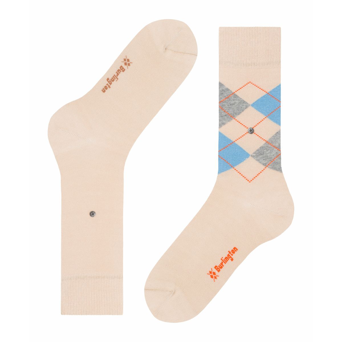 Chaussettes Unies Et Motifs Losange, Lot De 2 Pair gris/gris anthracite, BURLINGTON