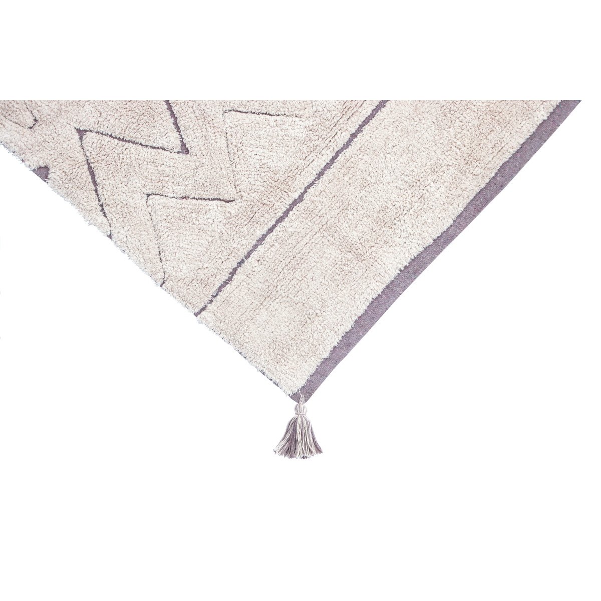 Tapis recyclé rectangulaire en coton azteca  RECYCLÉ naturel, LORENA CANALS