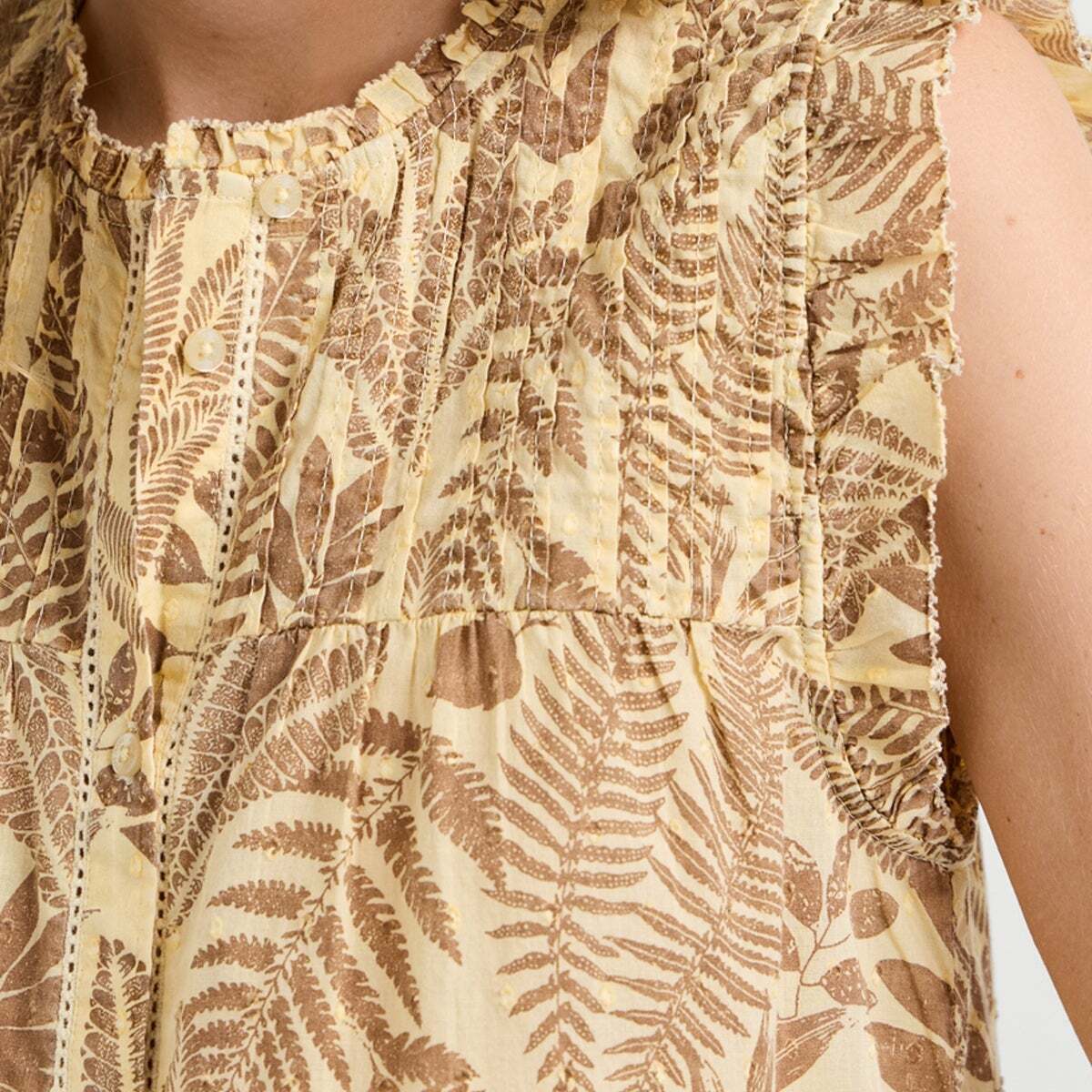 Blouse À Imprimé Floral brun brun, PEPE JEANS