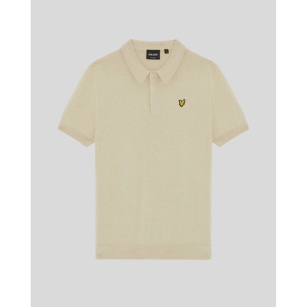 Polo en maille beige blé, LYLE & SCOTT