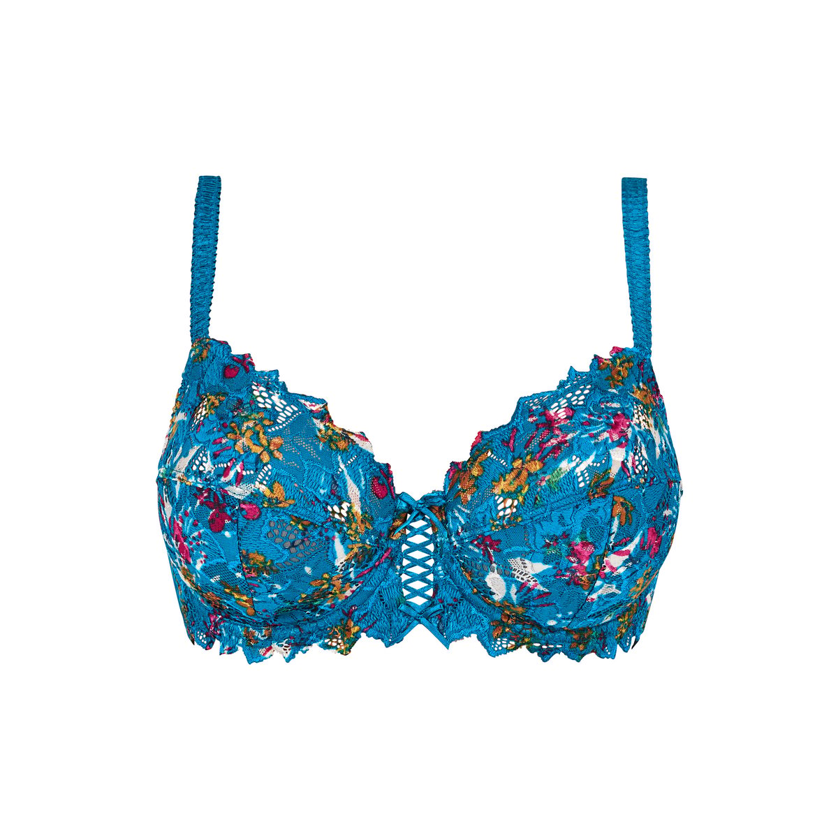 Soutien-gorge emboîtant Arum Mosaic imprimé floral bleu mykonos, SANS COMPLEXE