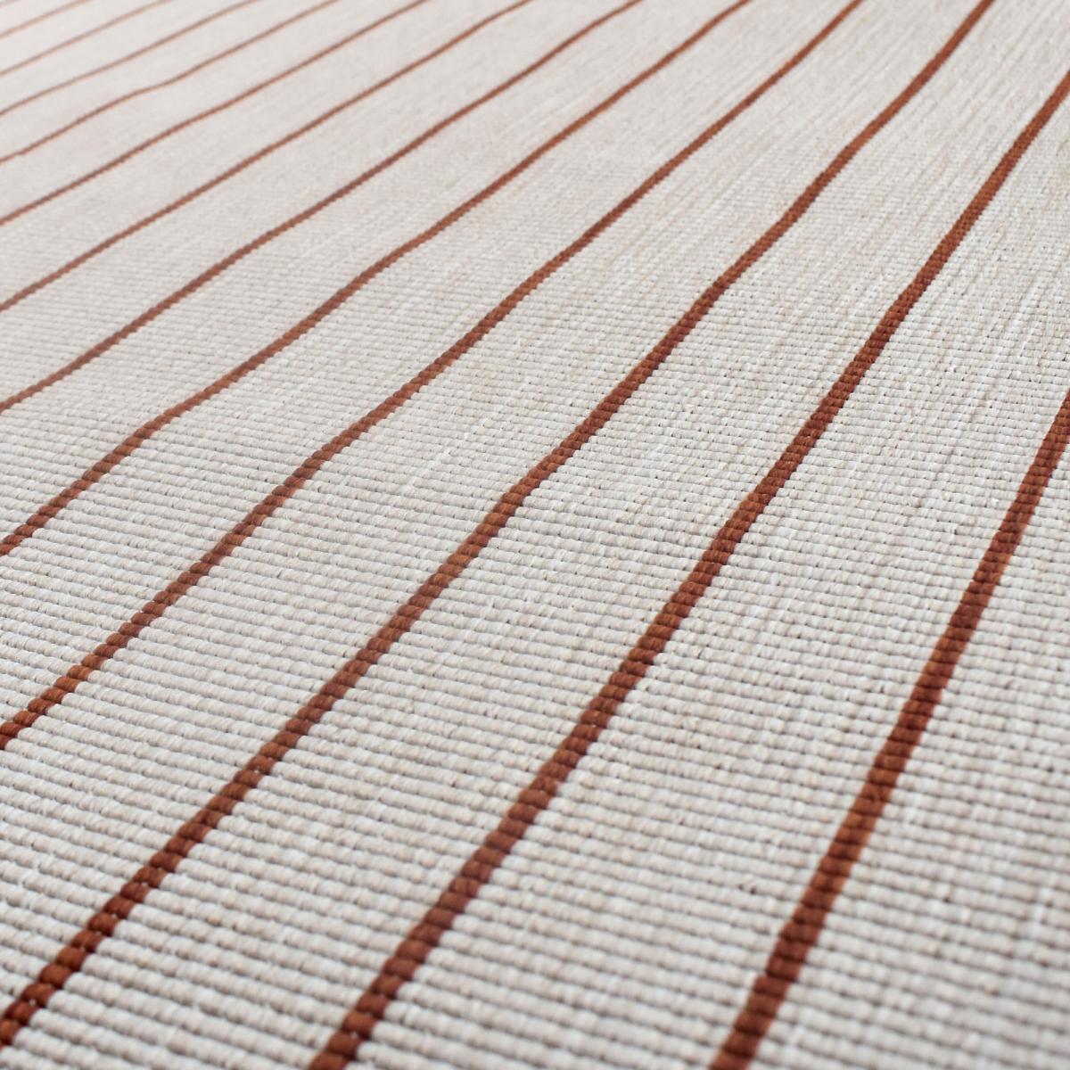 Tapis extérieur, kilim reversible AN REVERSIBLE terracota, écru, UN AMOUR DE TAPIS