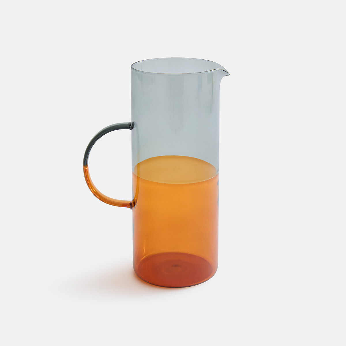 Carafe bicolore, en verre borosilicate, BIANKA ambre/fumé, LA REDOUTE INTERIEURS