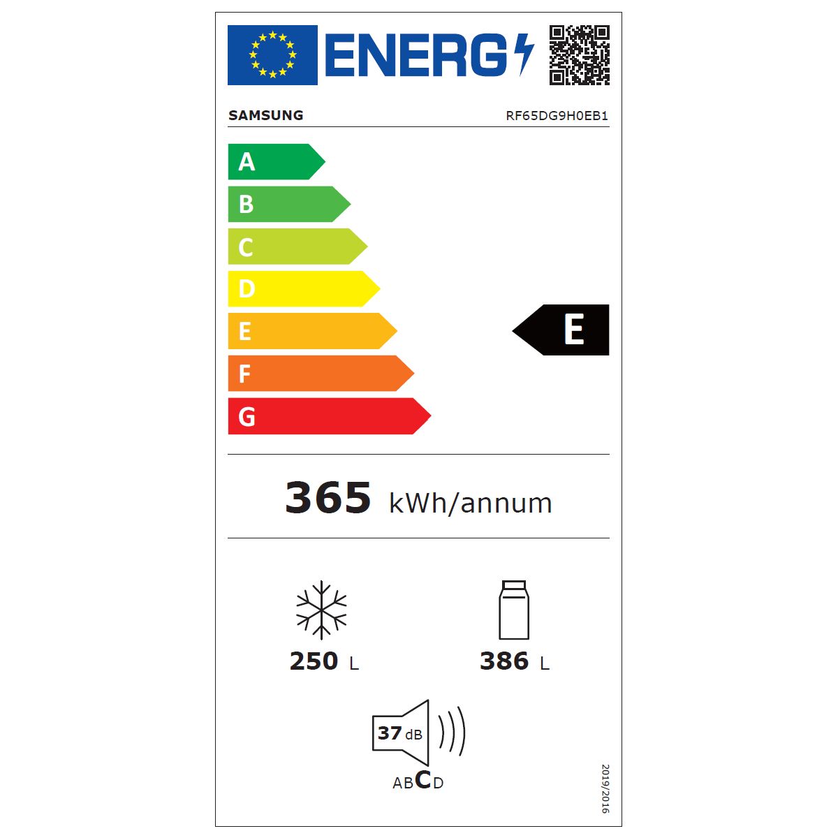 Réfrigérateur multi portes RF65DG9H0EB1 family hub avec AI vision noir, SAMSUNG
