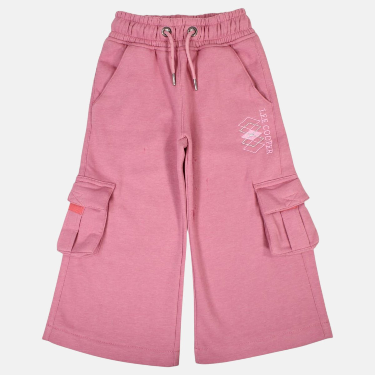Pantalon cargo coupe large, taille élastique à cordon UTILITY rose, LEE COOPER