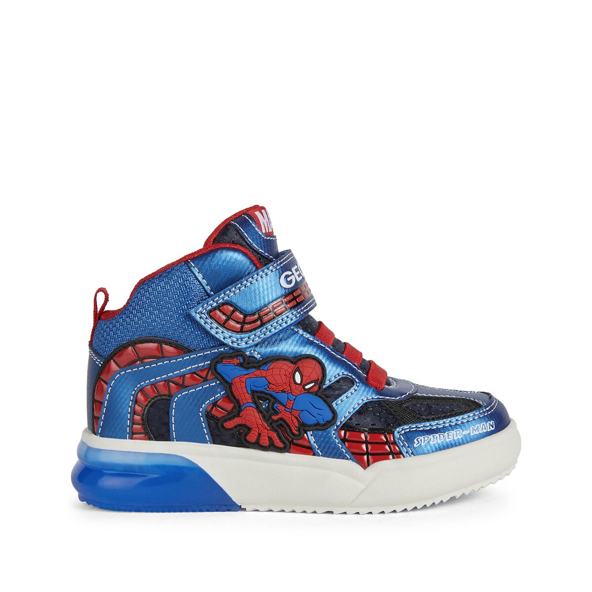 Baskets à LED Grayjay x Spiderman bleu marine, GEOX