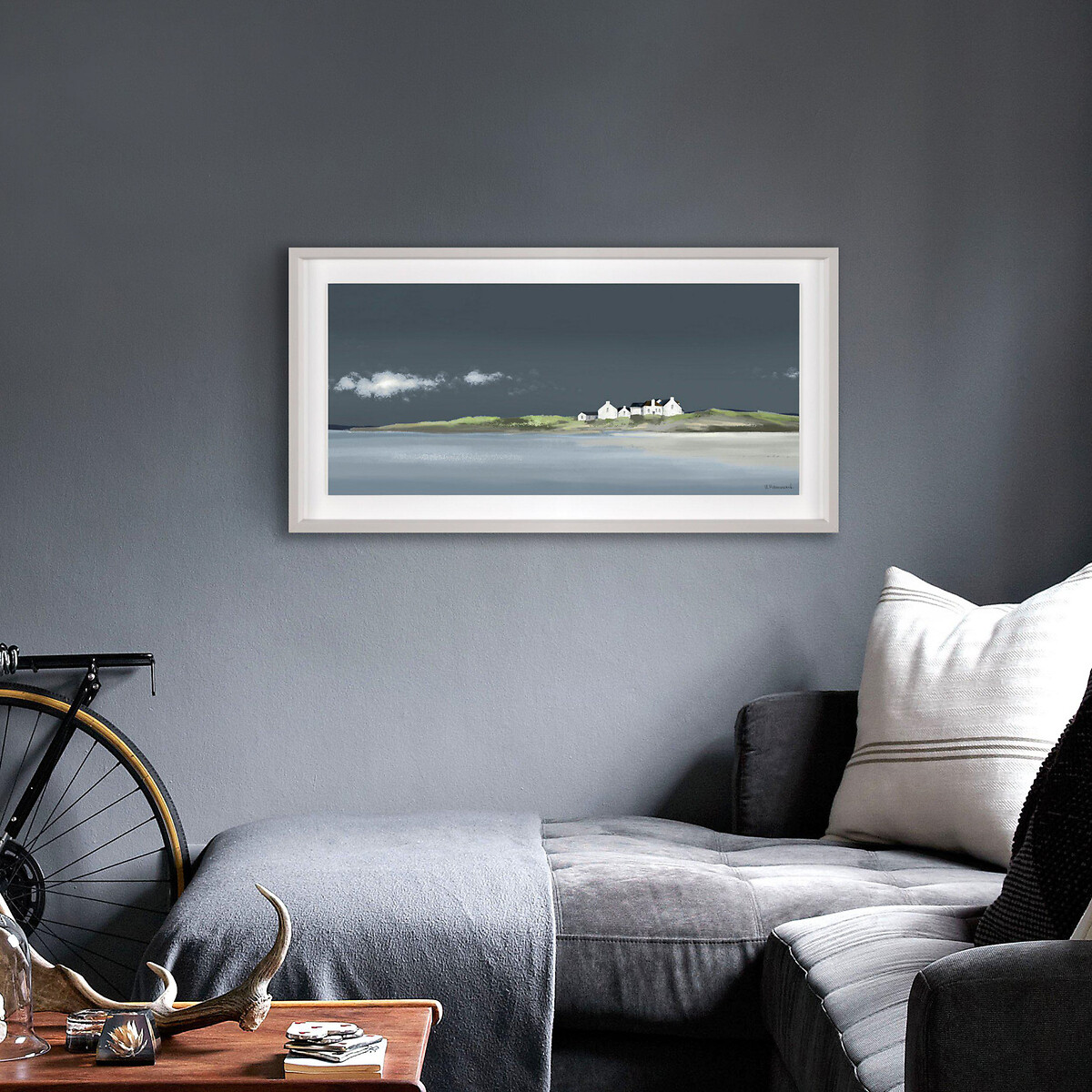 91x47cm The Deep Blue Framed Print blue, ÉDITÉ