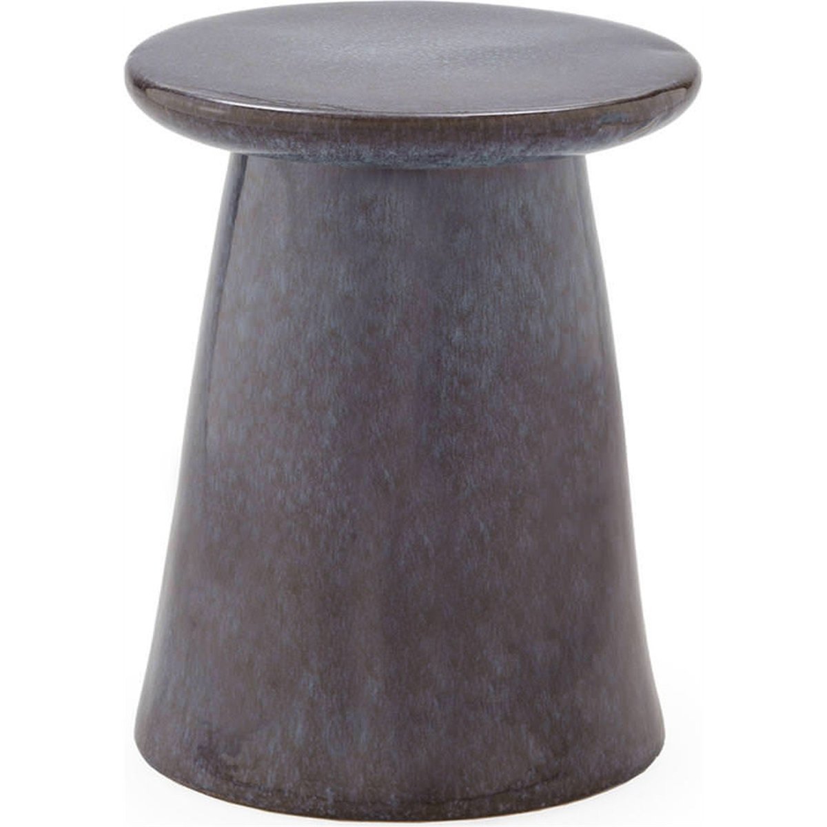 Tabouret en céramique fait main bleu vieilli, RECOLLECTION