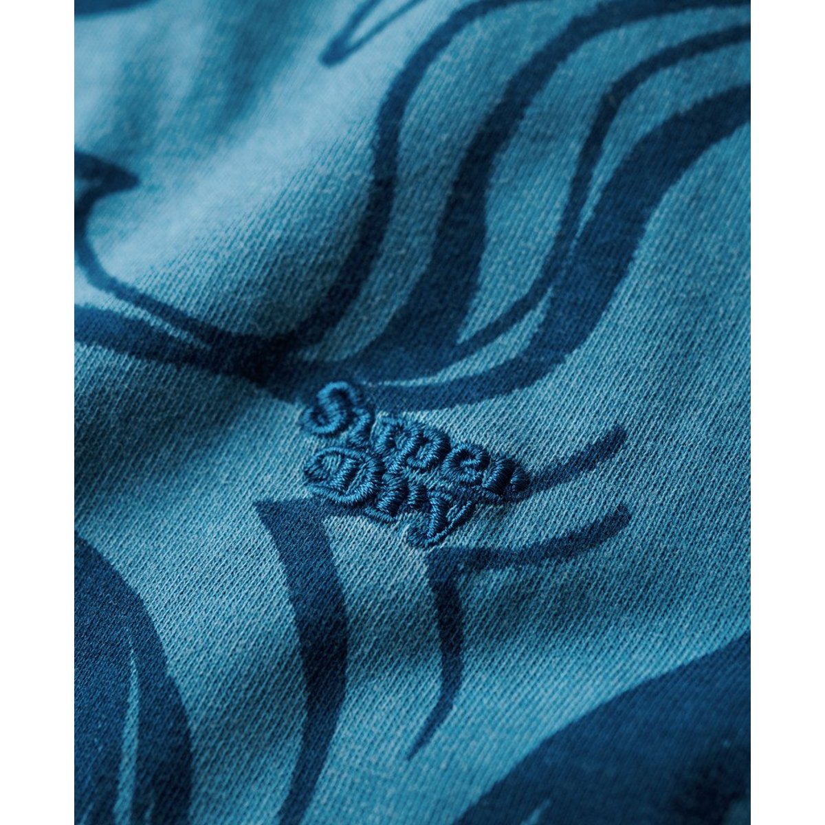 T-shirt imprimé surteint vintage bleu quais, SUPERDRY