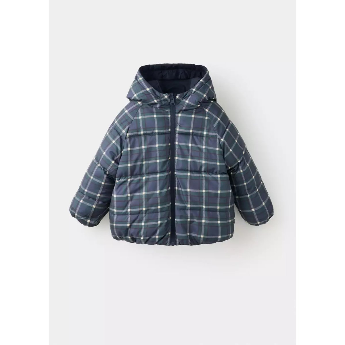 Manteau matelassé réversible bleu marine foncé, MANGO BABY