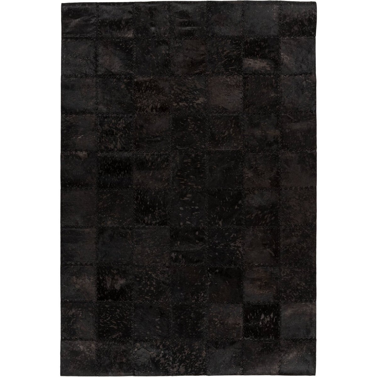 Tapis rectangulaire en cuir voilà noir, ARTE ESPINA
