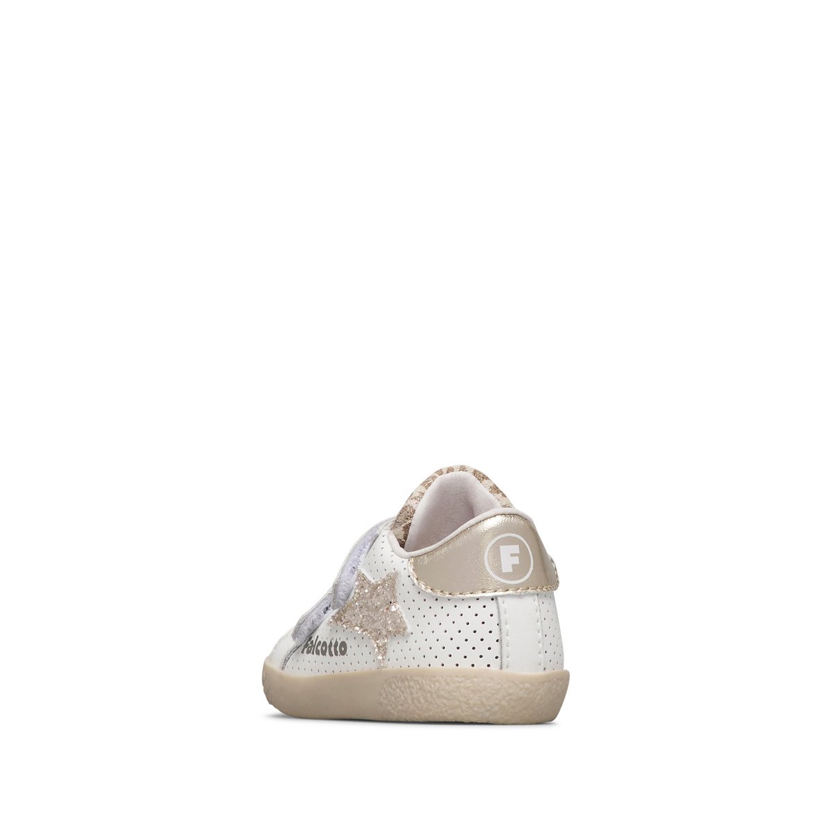 Baskets en cuir ALNOITE 2 VL. blanc-platine-, FALCOTTO