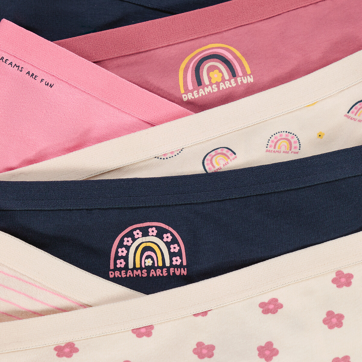 Pack of 7 Shorts in Cotton multi-coloured, LA REDOUTE COLLECTIONS