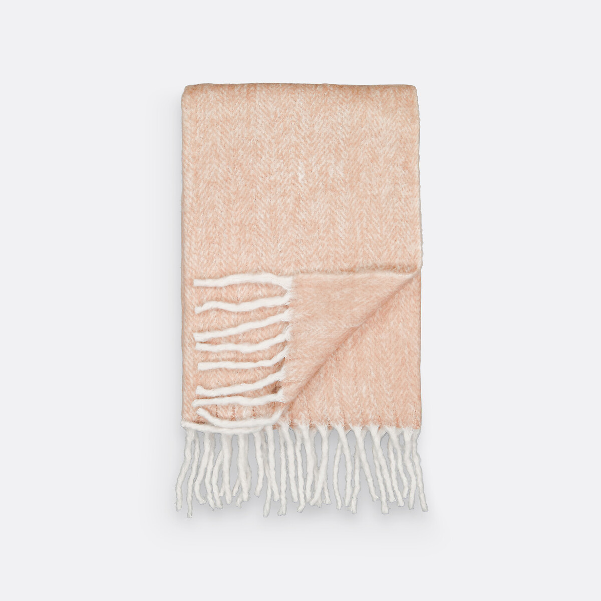 Plaid chevrons, Basalm café au lait, LA REDOUTE INTERIEURS
