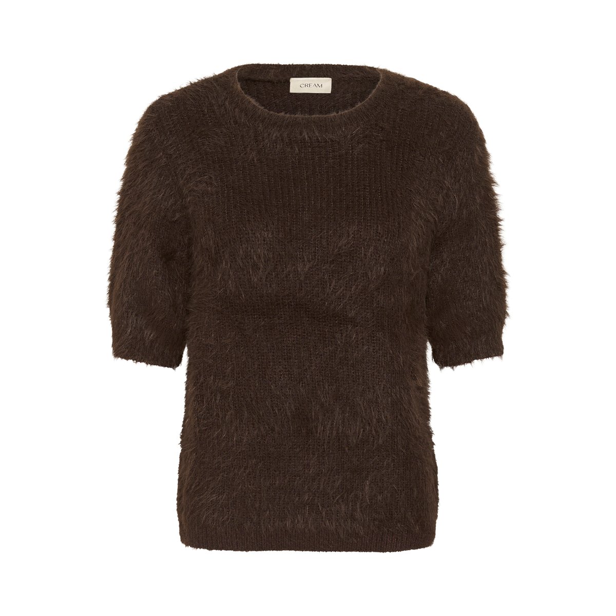 Pullover tricoté marron java, CREAM