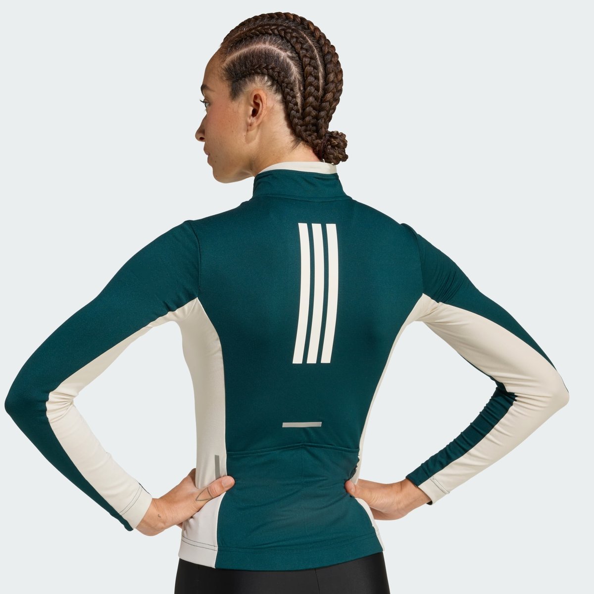 Maillot De Cyclisme Manches Longues 3 Bandes Tempo Maillot De Cyclisme Manches Longues 3 Bandes Tempo green / alumina, adidas Performance