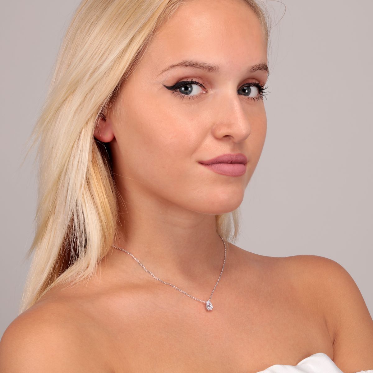 Collier en argent 925 AURORA blanc, BLUESPIRIT