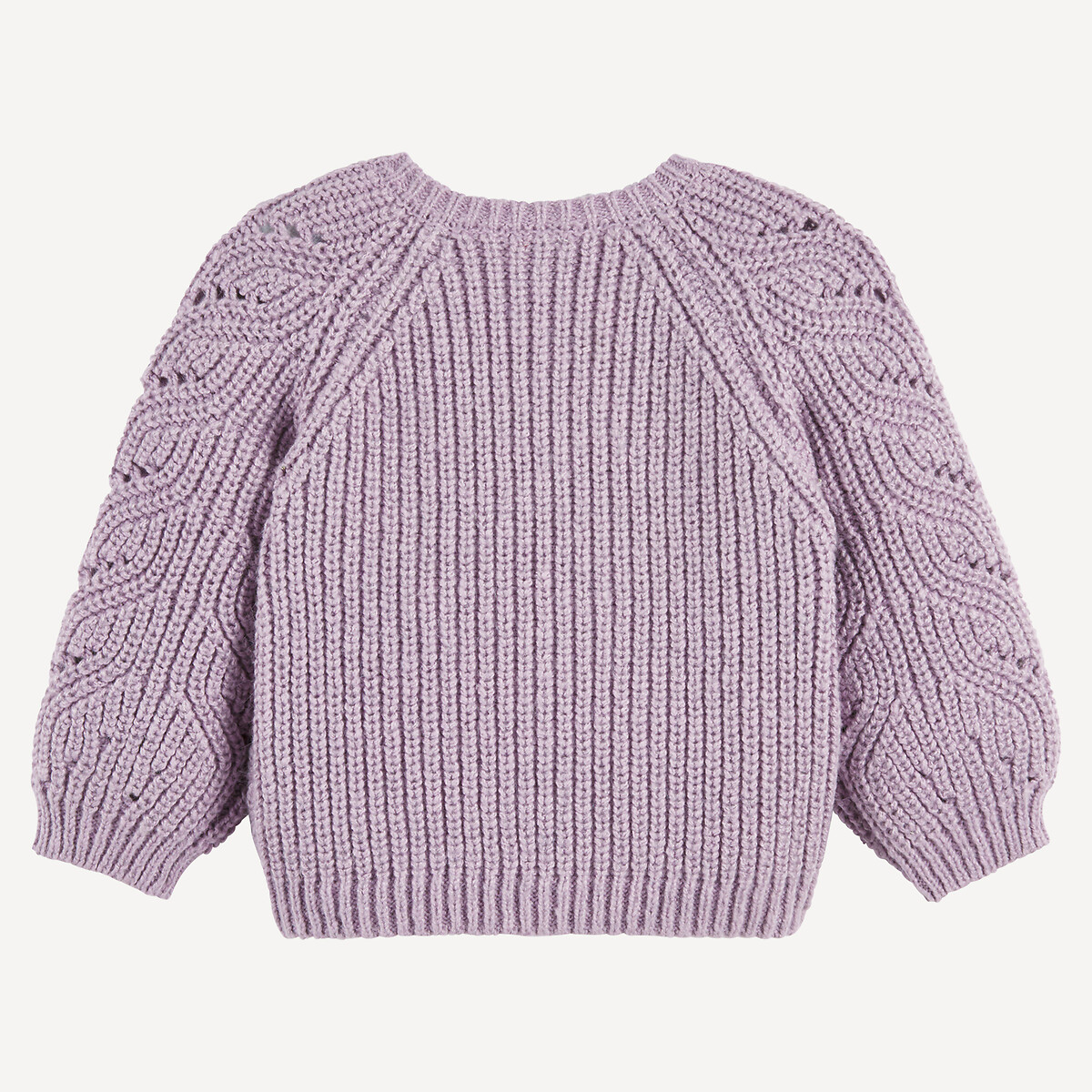 Vest met ronde hals in fijn geribt tricot 90007465, LA REDOUTE COLLECTIONS