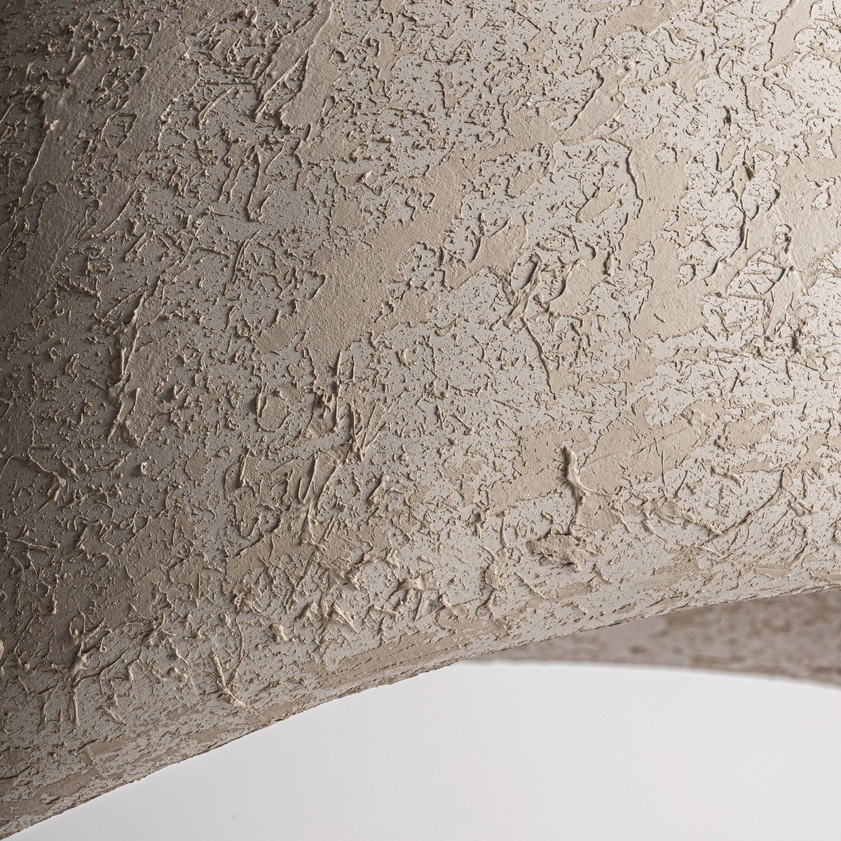 Suspension contemporaine en papier mâché beige et or, RECOLLECTION