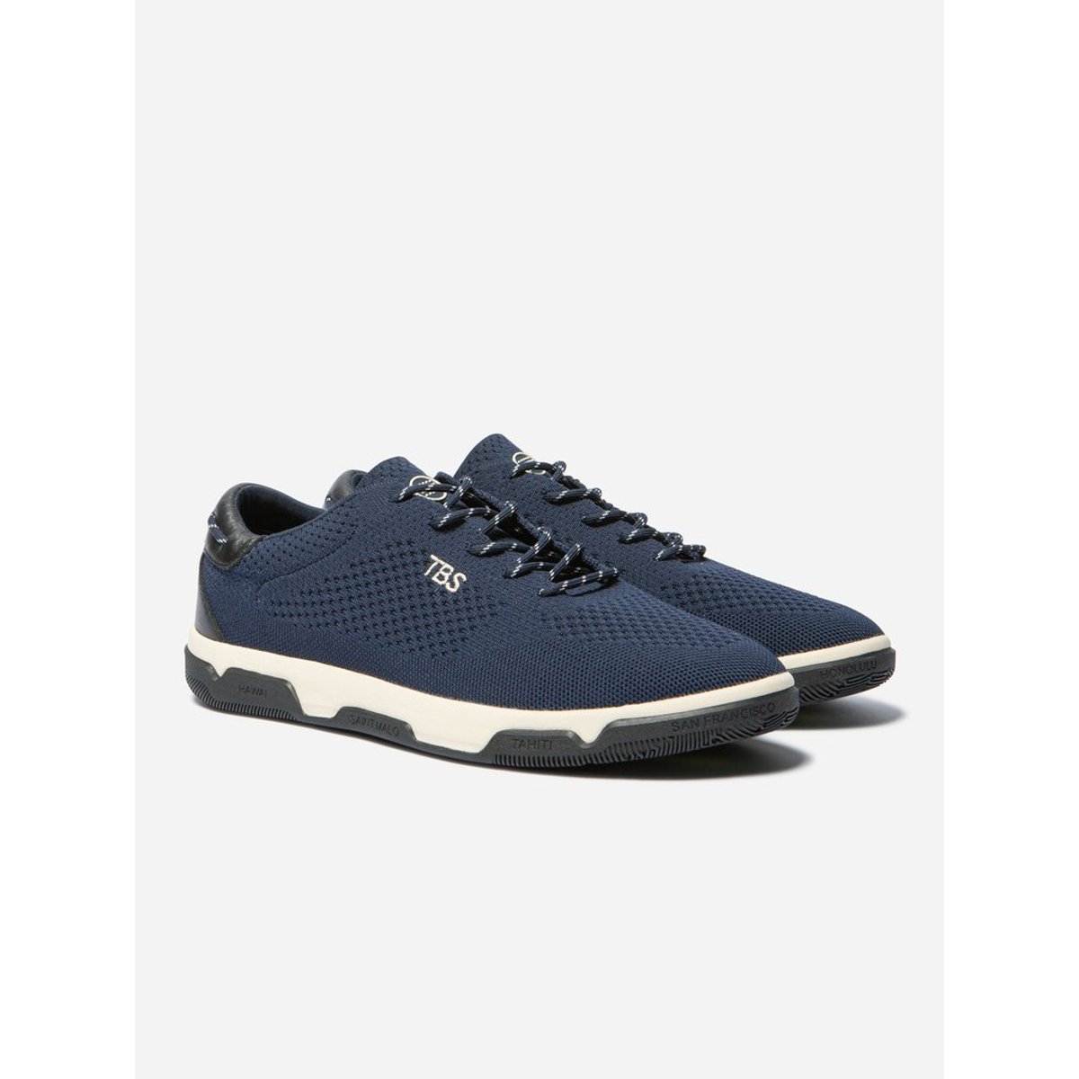 Tennis toile GUEKNIT bleu, TBS
