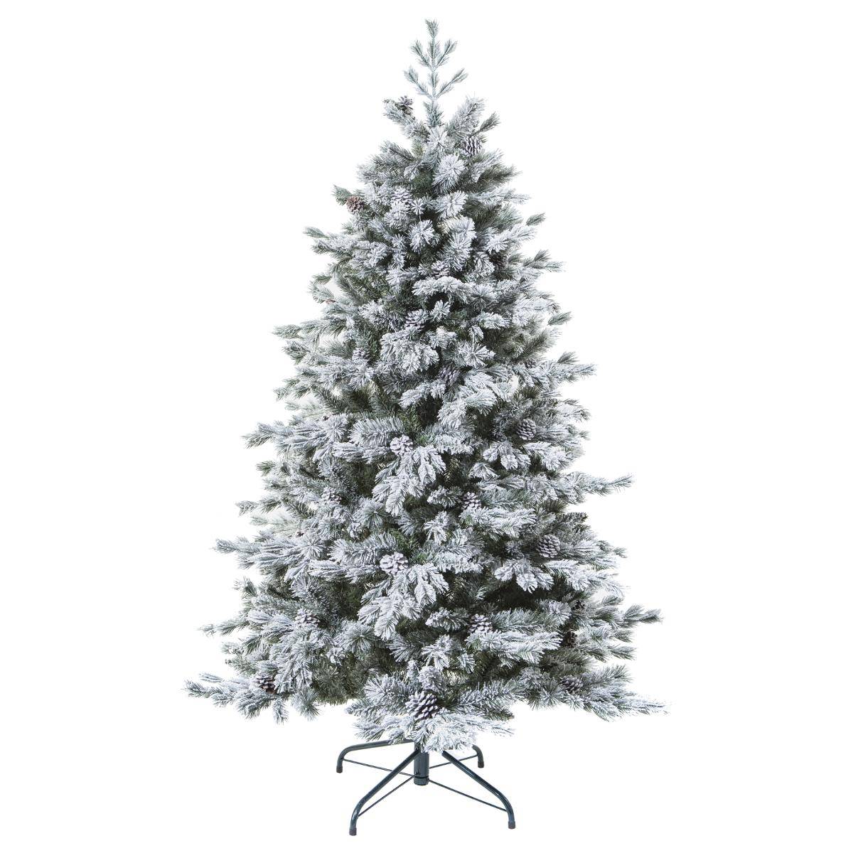 Sapin de Noël artificiel H210 cm YUKON blanc, FEERIC LIGHTS & CHRISTMAS