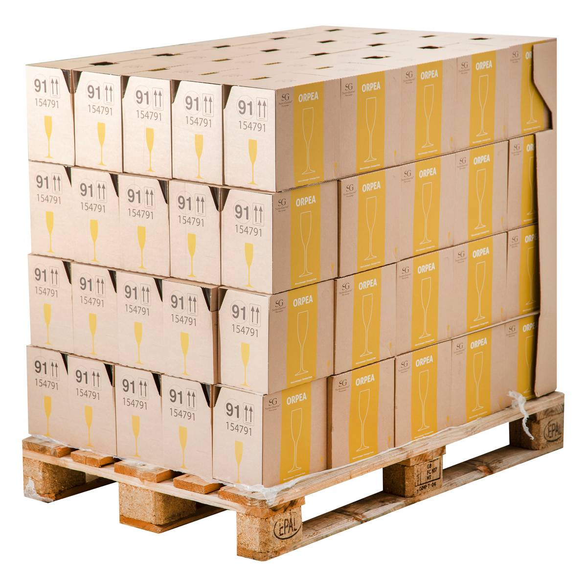 Lot de 6 flûtes à champagne en verre 16 cl ORPEA transparent, SECRET DE GOURMET