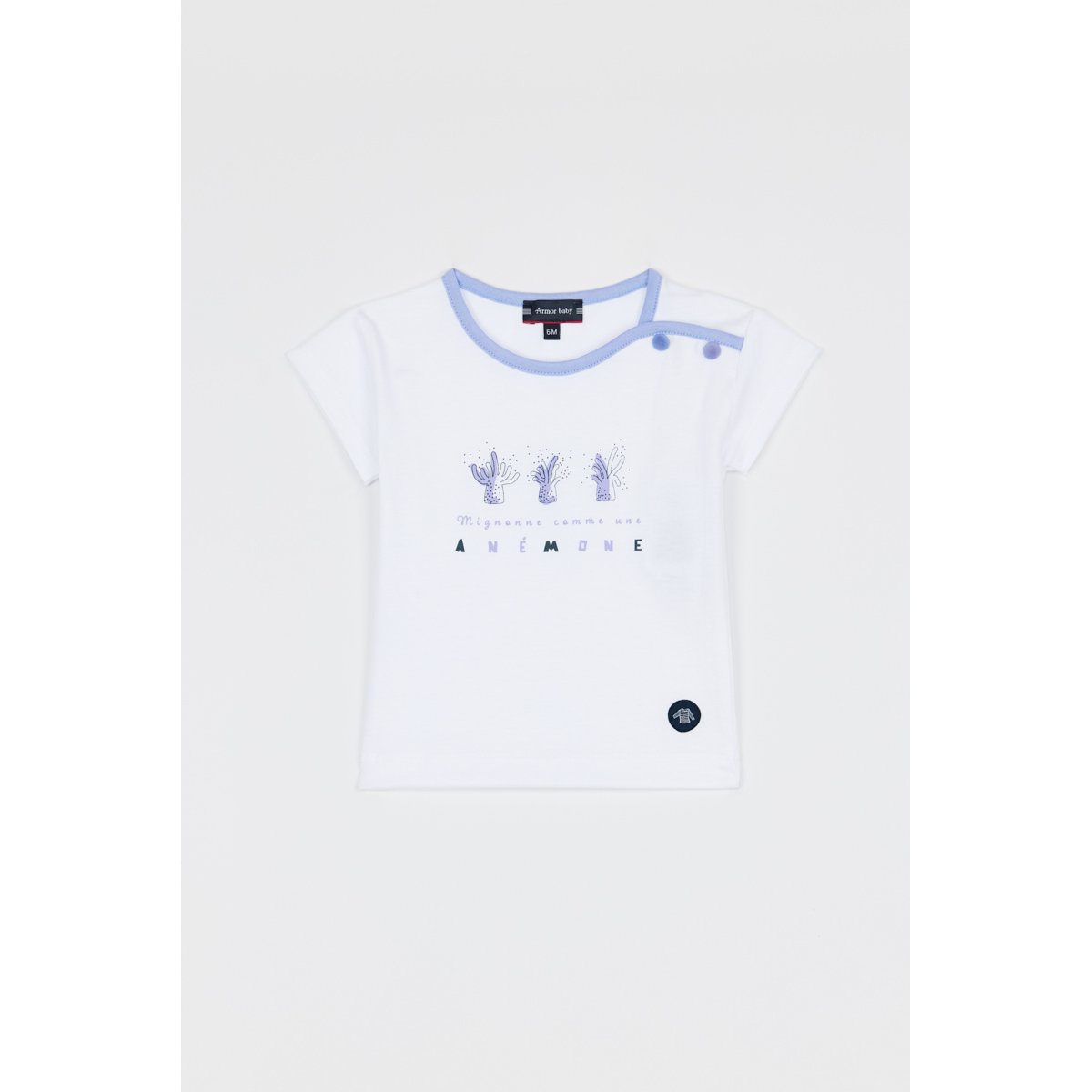 T-shirt - coton léger BABY blanc, ARMOR-LUX