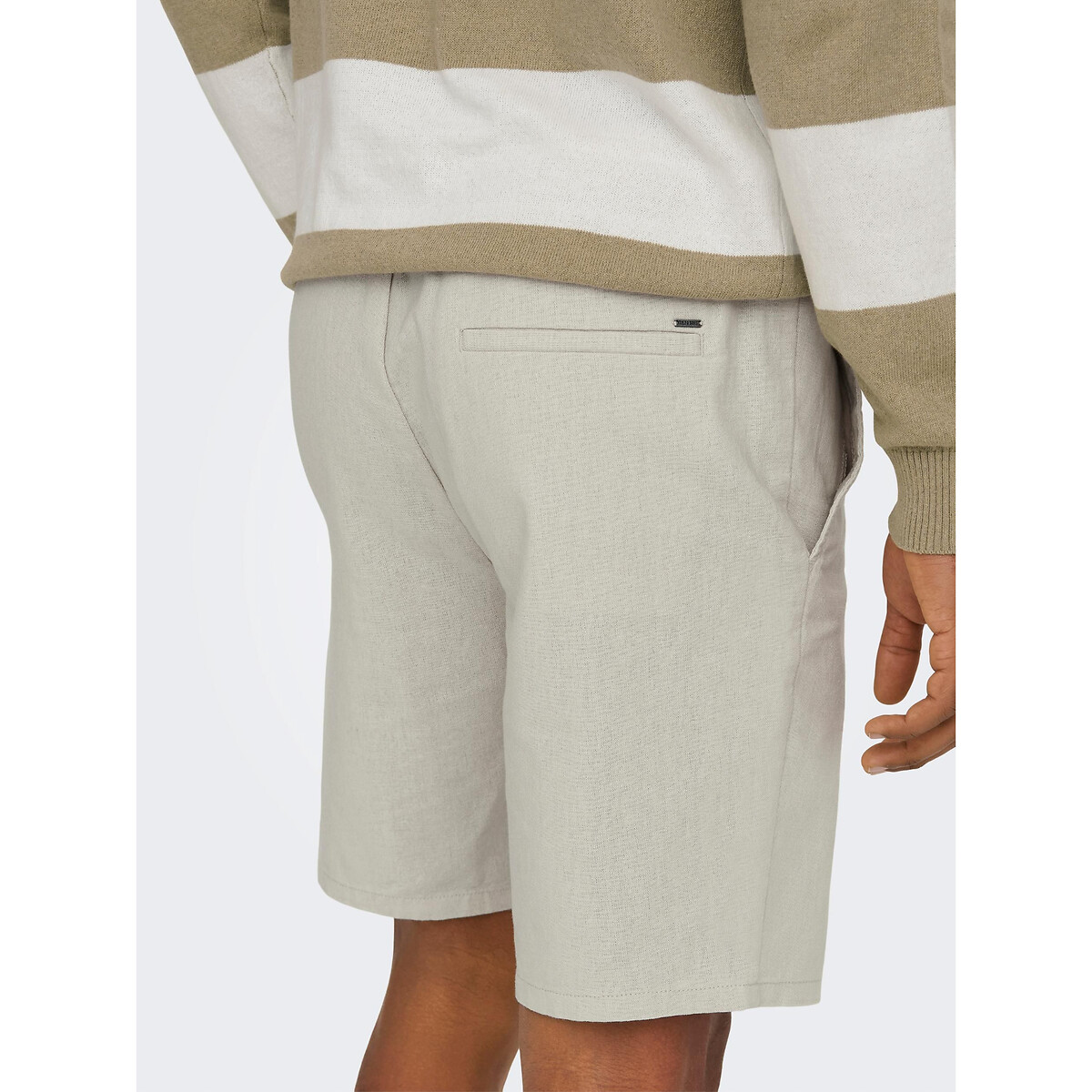 Short avec cordon de serrage beige, ONLY & SONS