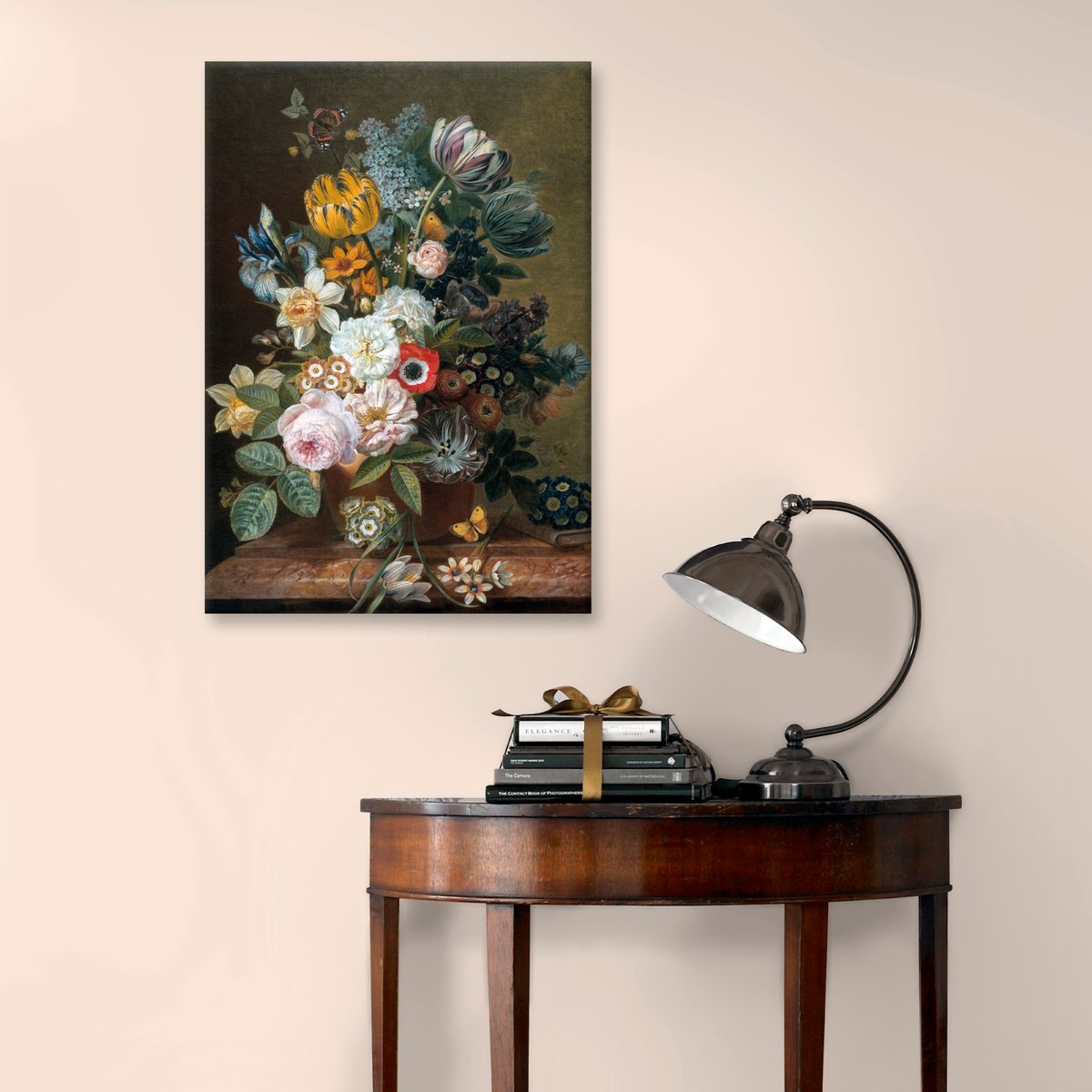 Toile imprimée Nature morte avec des fleurs multitude de coloris, ART FOR THE HOME